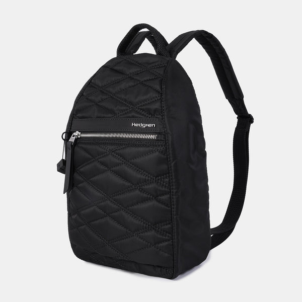 Women s Vogue Fashion Backpack Full Quilt Black Inner City Collection Hedgren Official Hedgren Store