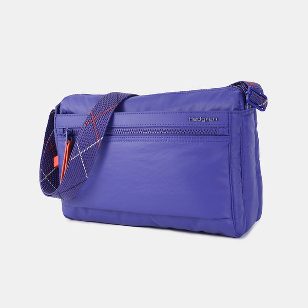 EYE M SAC A BANDOUILIERE RFID POUR FEMMES BLEU COLLECTION INNER CITY HEDGREN Official Hedgren Store