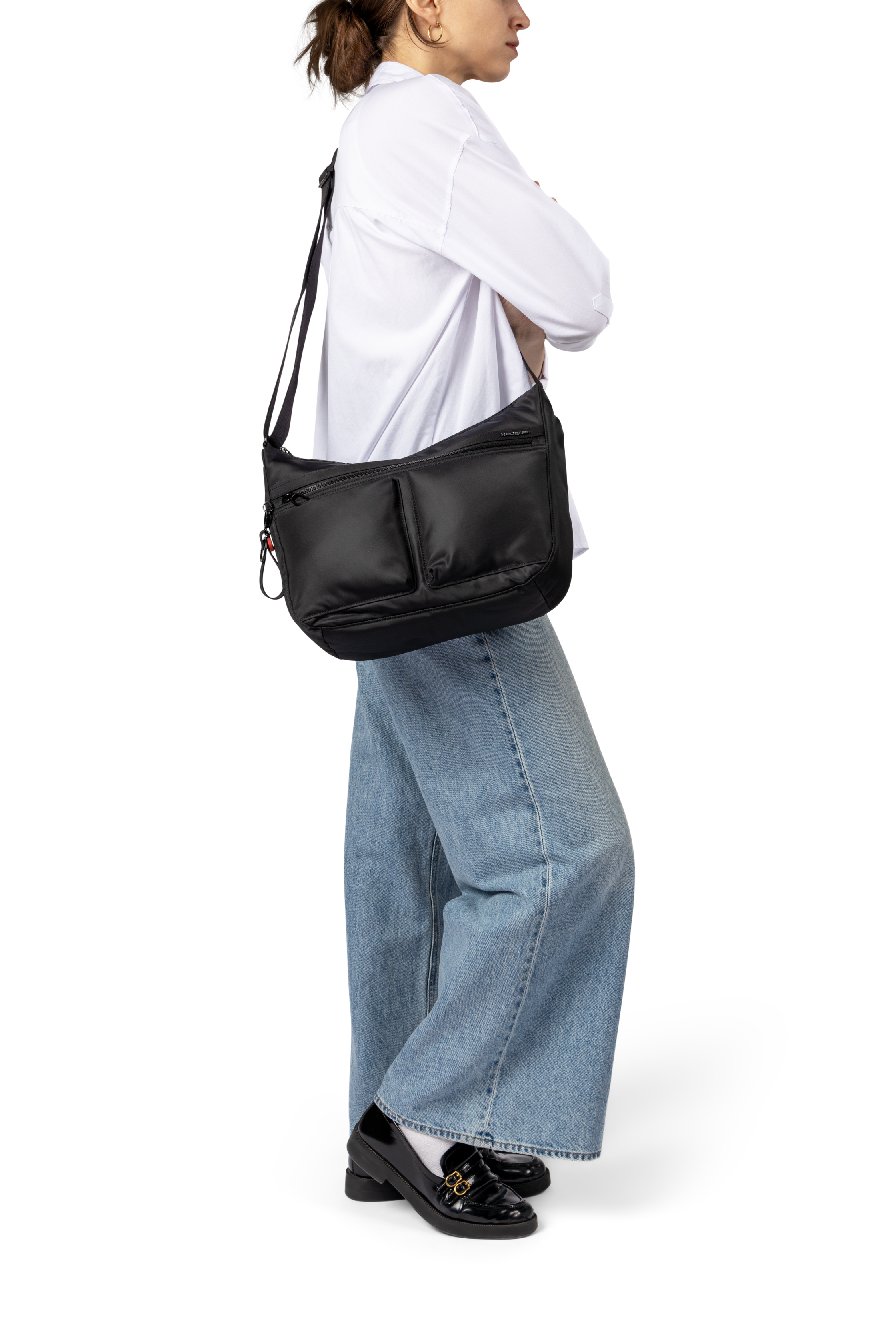 ALEX | Grote crossbodytas A4 + RFID | 100% gerecycled RPET