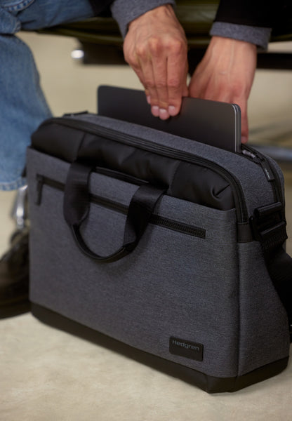 Men's Display Backpack Briefcase Black|Next Collection|Hedgren