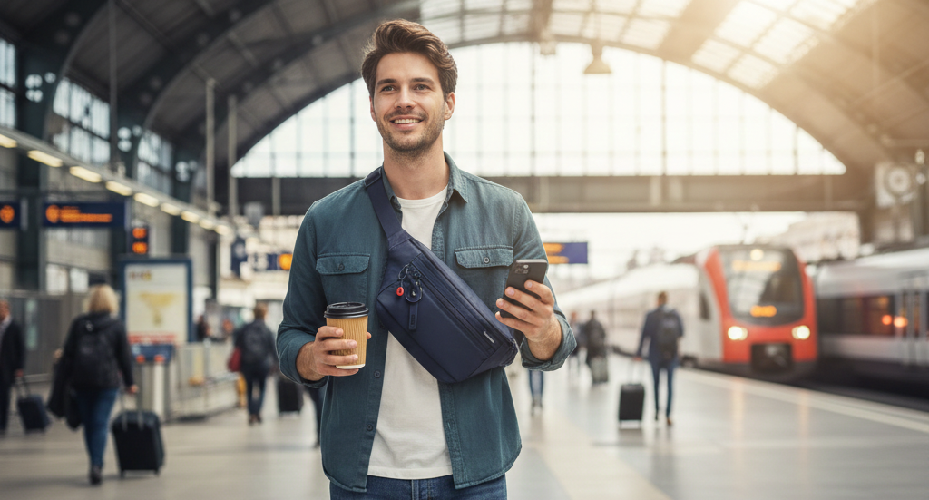 BRANCO | Sling Crossbody + RFID | 100% Recycled RPET