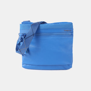 Women's Faith Flat Crossover Bag Creased Strong Blue